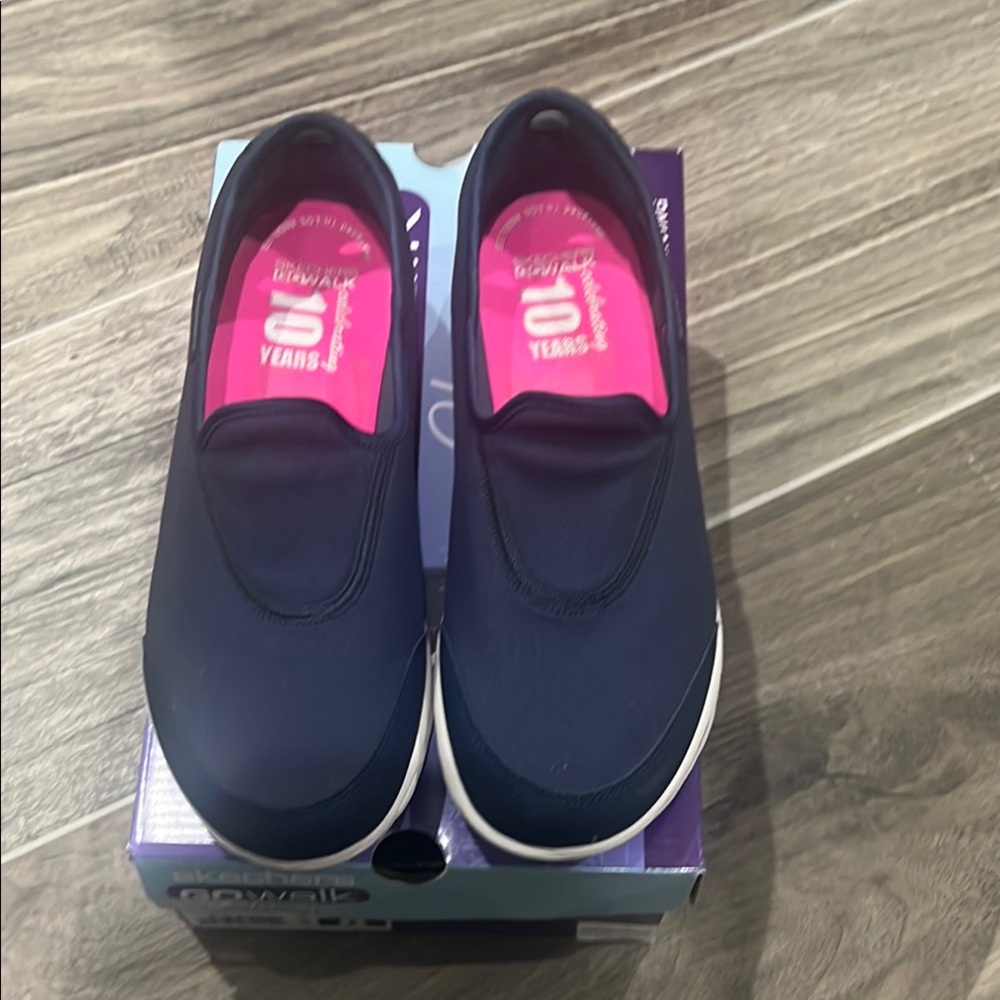 Navy Slip-On Shoes